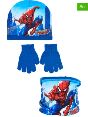 Spiderman 3-częściowy zestaw "Spider-Man" w kolorze niebieskim rozmiar: 54 cm