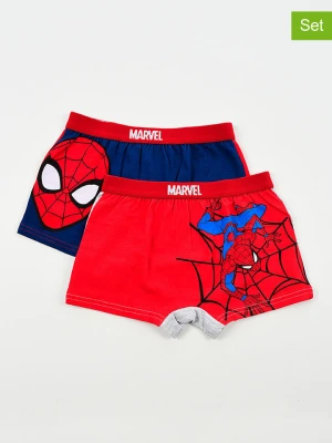 Spiderman Bokserki (2 pary) "Spider-Man" w kolorze szaro-czerwonym rozmiar: 98/104