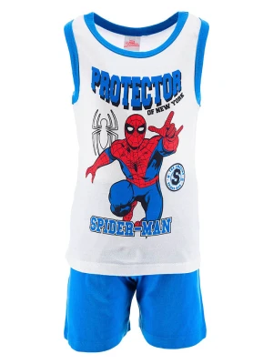 Spiderman Piżama "Spider-Man" w kolorze biało-niebieskim rozmiar: 128