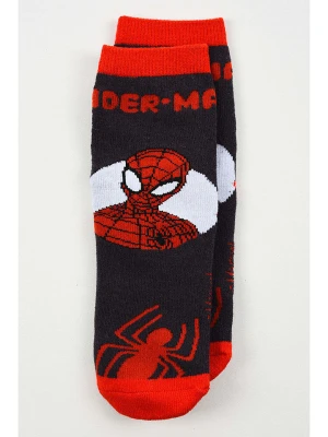 Spiderman Skarpety antypoślizgowe "Spider-Man" w kolorze czarno-czerwonym rozmiar: 23-26
