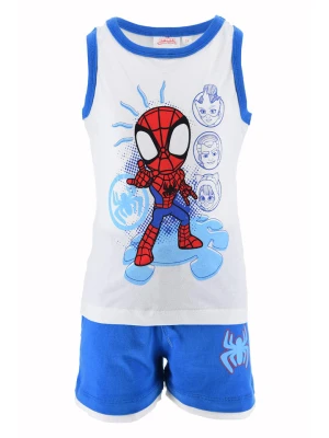 Spidey and his amazing friends 2-częściowy zestaw "Spidey i super-kumple" w kolorze biało-niebieskim rozmiar: 98