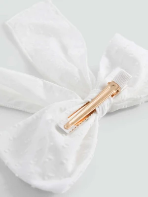 Spinka do włosów z kokardką biały - Dzieci - Rozmiar uniwersalny - MANGO KIDS