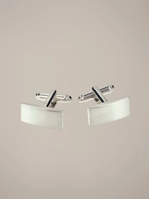 Spinki Srebrne Matowe Lancerto