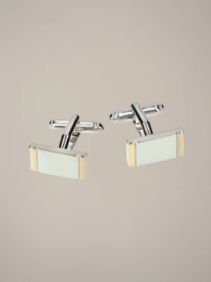 Spinki Srebrno-Złote Lancerto