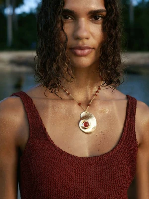 Spiralny naszyjnik złoty - Kobieta - Rozmiar uniwersalny - MANGO