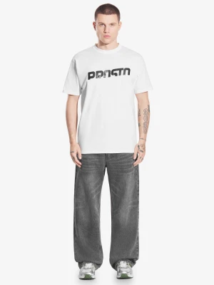 Spirit Level t-shirt bawełniany biały Prosto