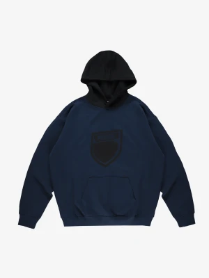 Splash Shield bluza z kapturem regular męska granatowa Klasyk