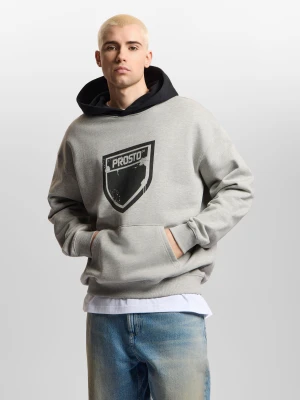 Splash Shield bluza z kapturem regular męska szara Klasyk