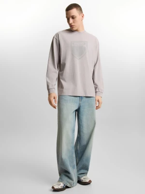 Splash Shield longsleeve regular męski szary Klasyk