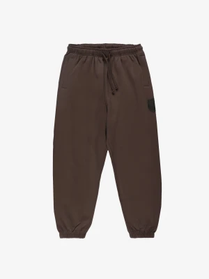 Splash Shield spodnie dresowe oversize męskie brązowe Klasyk