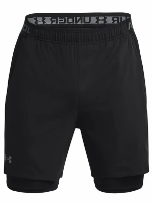 Spodenki 2 w 1 Under Armour czarny