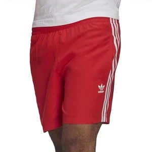 Spodenki adidas Original Adicolor Classics 3-Stripes Swim HF2120 - czerwone