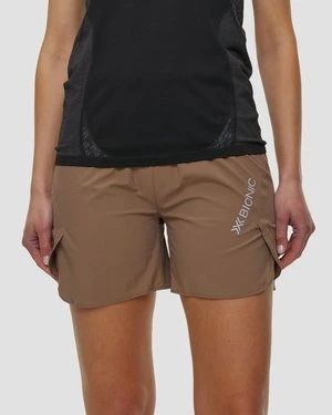 Spodenki Biegowe Damskie X-bionic Corefusion Run Perform Shorts Beżowe