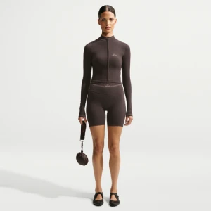 Spodenki damskie 12, 5 cm NikeSKIMS Ribbed Seamless - Brązowy