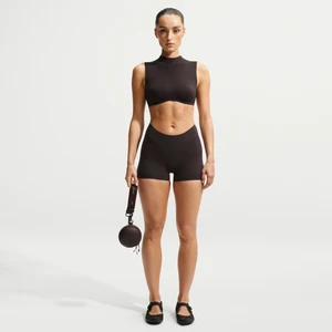 Spodenki damskie 5 cm NikeSKIMS Studio Stretch - Brązowy