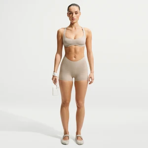 Spodenki damskie 5 cm NikeSKIMS Studio Stretch - Biel