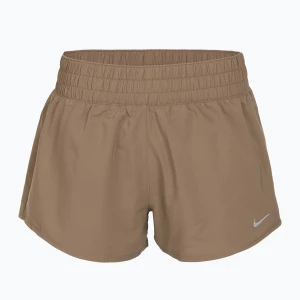 Spodenki damskie Nike One Dri-Fit 3" mink brown/reflective silver