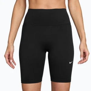 Spodenki damskie Nike One High-Waisted Biker 8" black / white