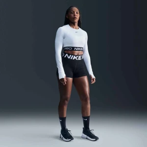 Spodenki damskie Nike Pro Sculpt High Waisted 3" Biker black/white