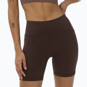 Spodenki damskie Sweaty Betty Power Biker 6" Espresso Brown