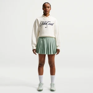 Spodenki damskie z wysokim stanem do tenisa Dri-FIT NikeCourt - Zieleń