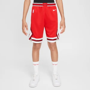 Spodenki dla dużych dzieci (chłopców) Nike NBA Swingman Chicago Bulls Icon Edition 2023/24 - Czerwony