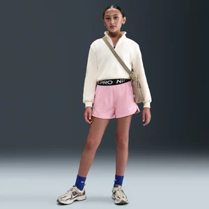 Spodenki dla dużych dzieci (dziewcząt) Dri-FIT Nike Pro Fleece - Różowy