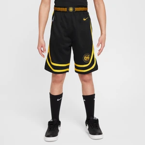 Spodenki dla dużych dzieci Nike Dri-FIT NBA Swingman Golden State Warriors City Edition 2023/24 - Czerń