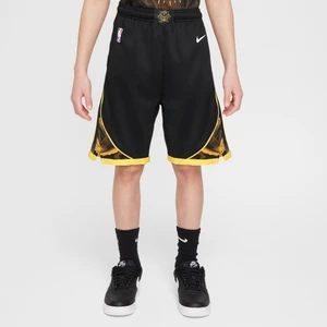 Spodenki dla dużych dzieci Nike Dri-FIT NBA Swingman Golden State Warriors - Czerń