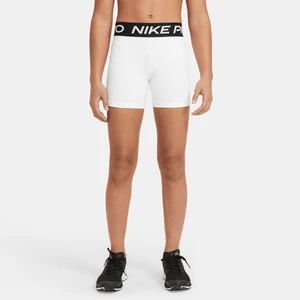 Zdjęcie produktu Spodenki dla dziewcząt Nike Pro - Biel