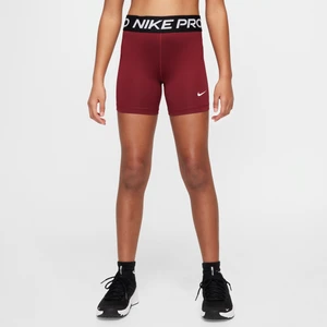 Zdjęcie produktu Spodenki dla dziewcząt Nike Pro - Czerwony