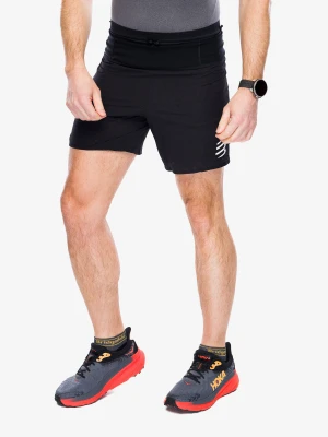 Spodenki do biegania Compressport Trail Racing Overshort - black