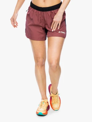 Spodenki do biegania damskie adidas TERREX Multi Trail Running Shorts - quiet crimson