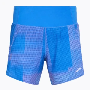 Spodenki do biegania damskie Brooks Chaser 5" blue altitude print