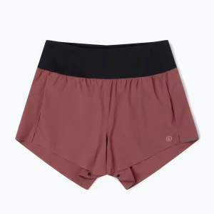 Spodenki do biegania damskie Ciele Athletics TRNShort4''brief 2 penny Bordowy