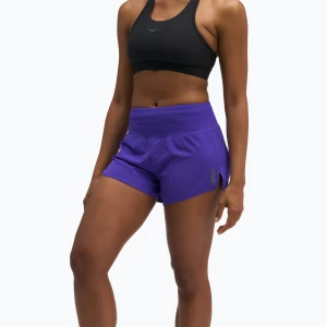 Spodenki do biegania damskie HOKA Glide Short 3.5" Brief cosmic purple Fioletowy