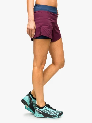 Spodenki do biegania damskie Mountain Equipment Dynamo Twin Short - raisin