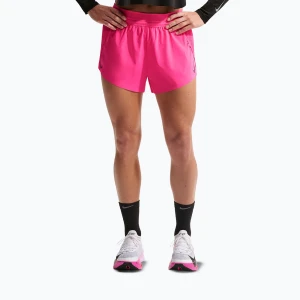 Spodenki do biegania damskie Nike AeroSwift Dri-Fit ADV Mid-Rise 3" hyper pink/black
