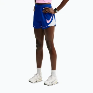 Spodenki do biegania damskie Nike Tempo Dri-Fit Unlined old royal / football grey / pink rise Niebieski