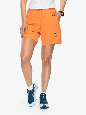 Spodenki do biegania damskie Norrona Senja Flex1 8 Shorts - flamingo