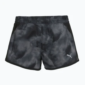 Spodenki do biegania damskie PUMA Run Favorite AOP Velocity 3" black / grey