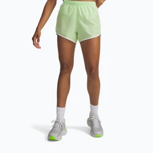 Spodenki do biegania damskie Under Armour Fly By 3" lumos lime/white