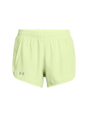 Spodenki do biegania damskie Under Armour UA Fly By 3'' Shorts - żółte