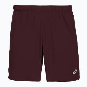 Spodenki do biegania męskie Asics Core 7In Short Dark Currant Bordowy