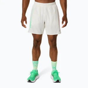 Spodenki do biegania męskie ASICS Icon 7IN cream/vital green