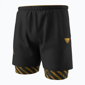 Spodenki do biegania męskie DYNAFIT Trail 2IN1 black out tobacco