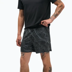 Spodenki do biegania męskie HOKA Glide Short 5" Brief CLF PRT black / white