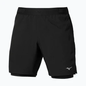 Spodenki do biegania męskie Mizuno Core 5.5 Inches 2in1 black