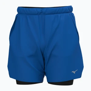 Spodenki do biegania męskie Mizuno Core 7.5 2IN1 princess blue