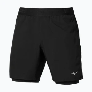 Spodenki do biegania męskie Mizuno Core 7.5 Inches 2in1 black